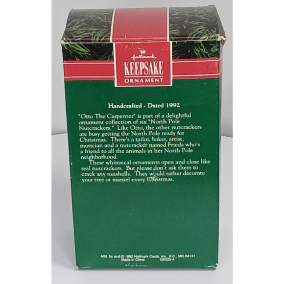 Vintage Hallmark Keepsake Christmas Ornament Otto The Carpenter 1992 Nutcracker - Picture 3 of 9